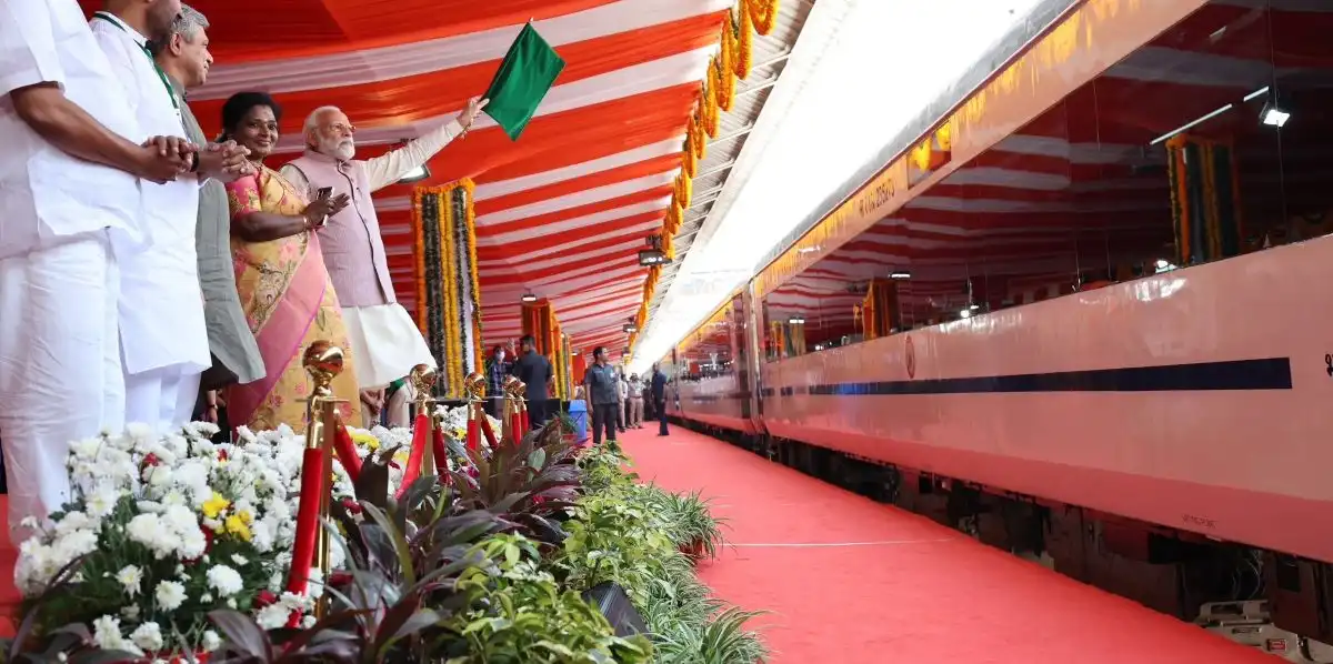 pm modi vande bharat secunderabad tirupati flag off